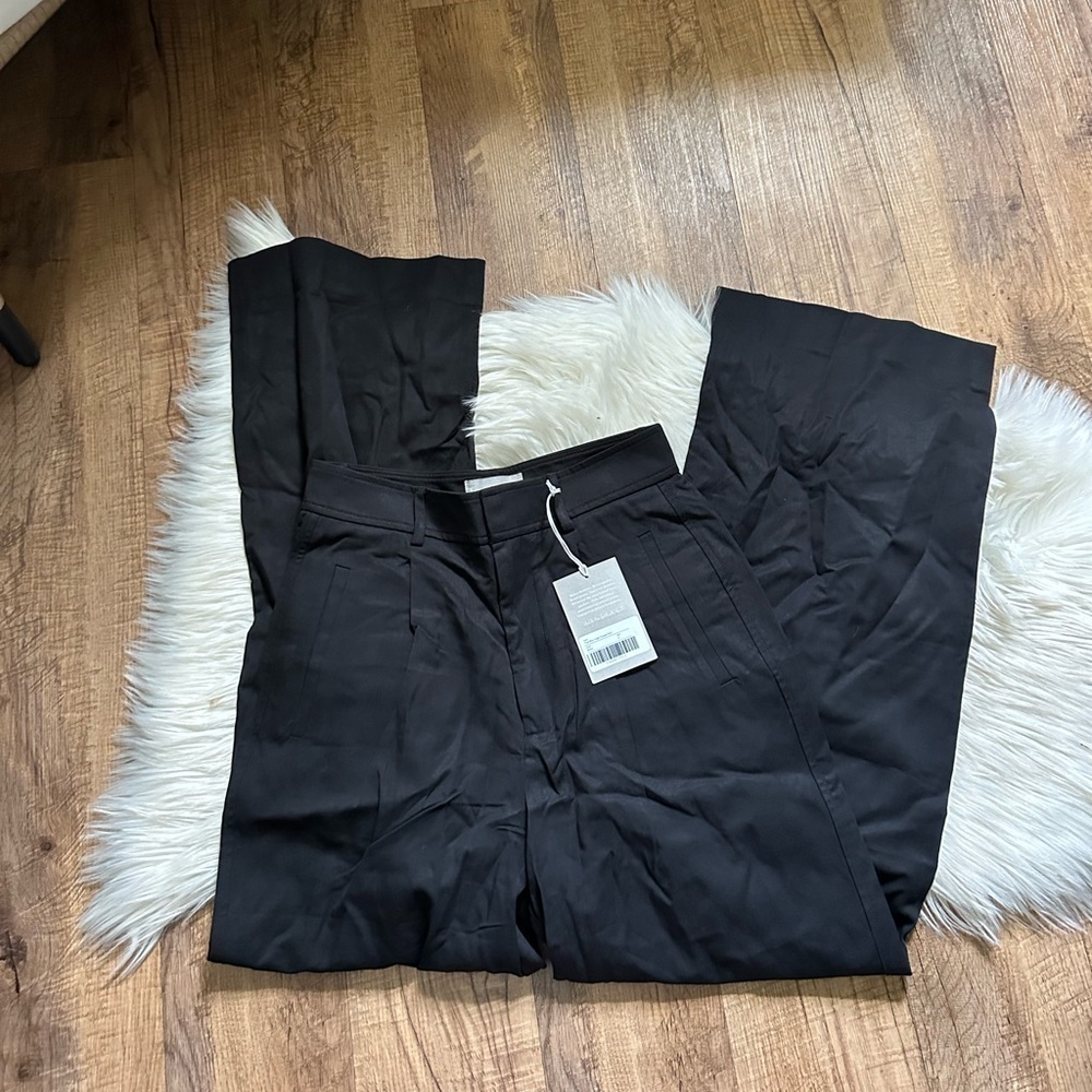 EVERLANE The Way High Drape Pant In Black - Picture 5 of 6